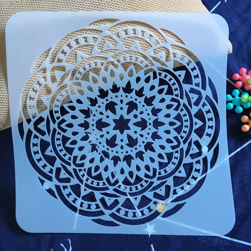 S M L размер многоразовый трафарет лазерная резка шаблон настенная плитка для пола