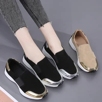 2022 new brand fashion platform sneakers shoes for woman slip on zapatos de mujer casual designer lady shoes women high quality