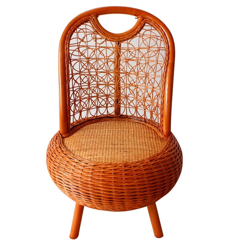 Детские Ротанговые туфли в старинном стиле стул со спинкой из ротанга обувь для