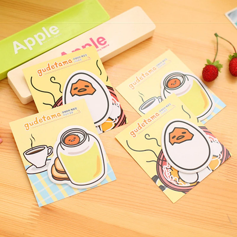 Японское аниме Gudetama Post блокнот для заметок Kawaii ленивое яйцо Стикеры дневник