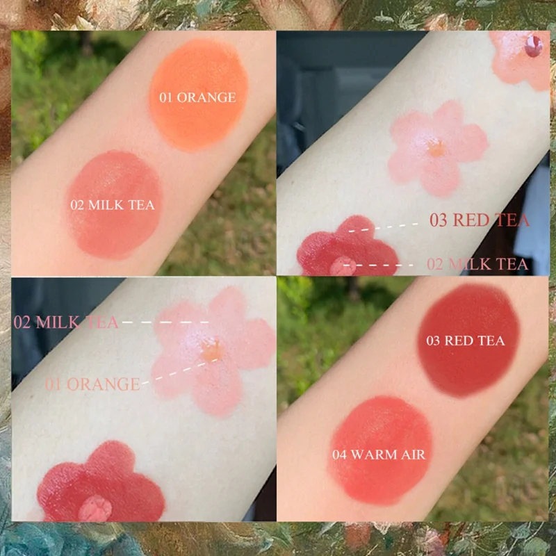 4 цвета жидкая Румяна Pretty Comy Косметическая Мини жидкие румяна для лица контур