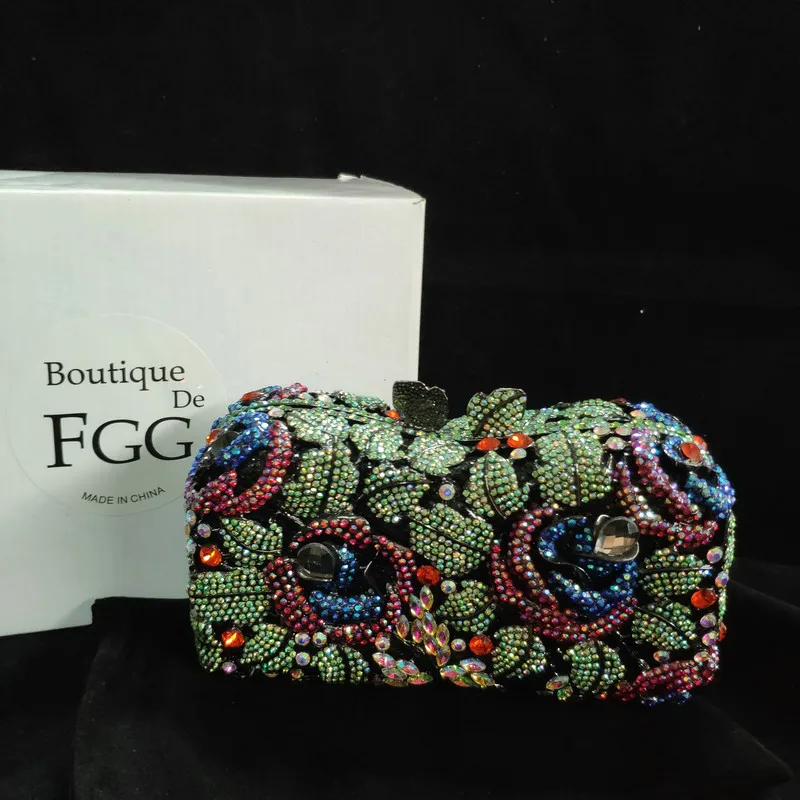 Распродажа! В наличии! Элегантная женская вечерняя сумочка-клатч со стразами для