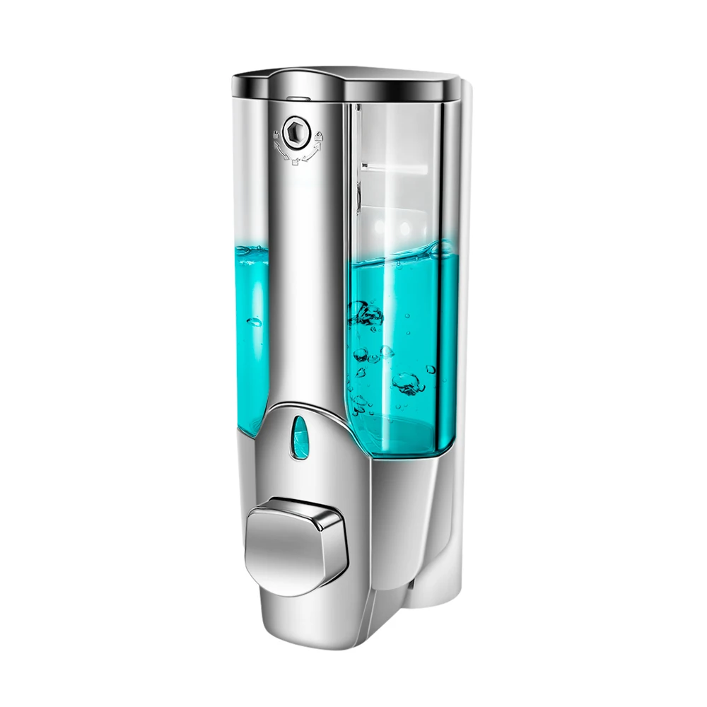 Диспенсер для жидкого мыла настенный пластиковый диспенсер шампуня 350 мл душа