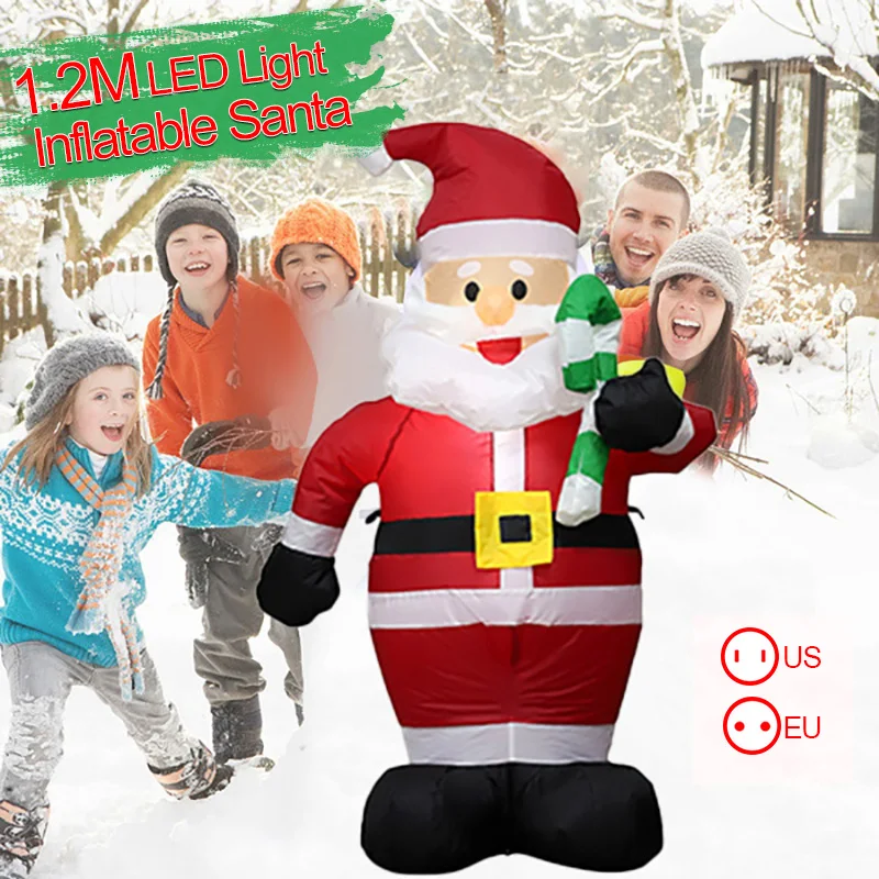 

Christmas Santa inflatable Built-in LED light for Christmas holiday indoor and outdoor courtyard garden room party decoration