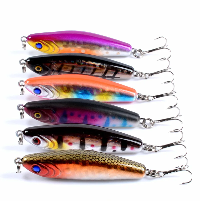 64 мм Поппер приманки для рыбалки морская приманка воблер щука бас Джеркбейт