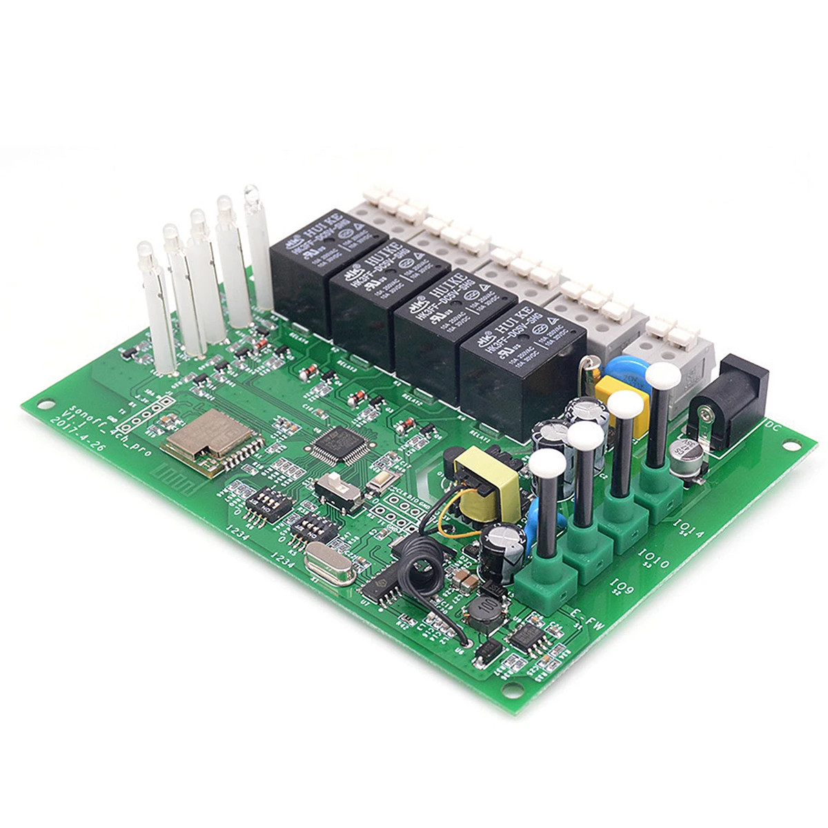 SONOFF 4CH Pro R2 10A 2200 Вт 2,4 ГГц 433 МГц РЧ инчинг/самоблокирующийся/блокирующий Умный домашний переключатель+ 433 МГц пульт дистанционного управления