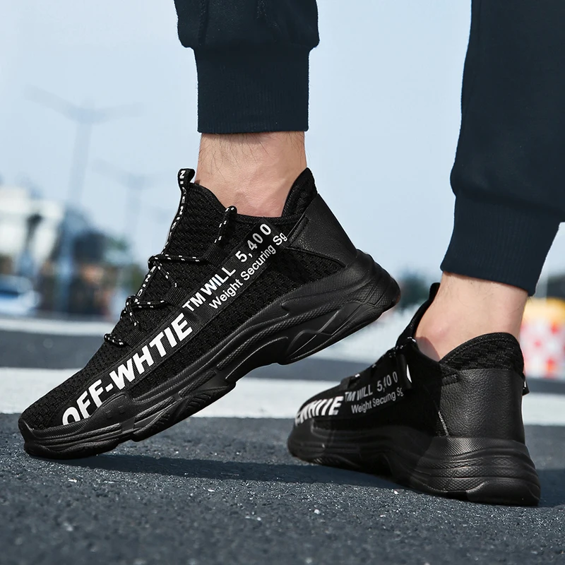 Лезвие спортивная обувь для мужчин дышащие сетчатые носки кроссовки