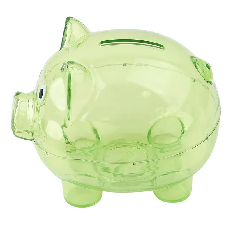 Милая прозрачная пластиковая Копилка на день рождения Детская копилка для