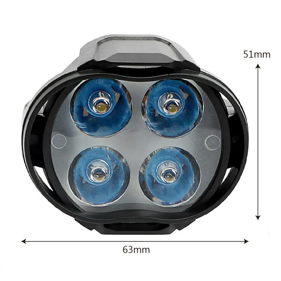 

Light Headlight Motorcycle Universal White With Switch 6500K 8W Driving