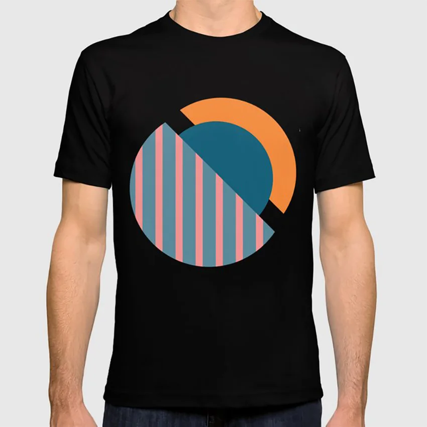 Геометрическая Минимальная абстрактная футболка Минимальный минимализм