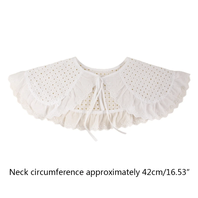 

Fake collar Detachable Soft Lace Hollow False Blouse Removable Acce Shoulder