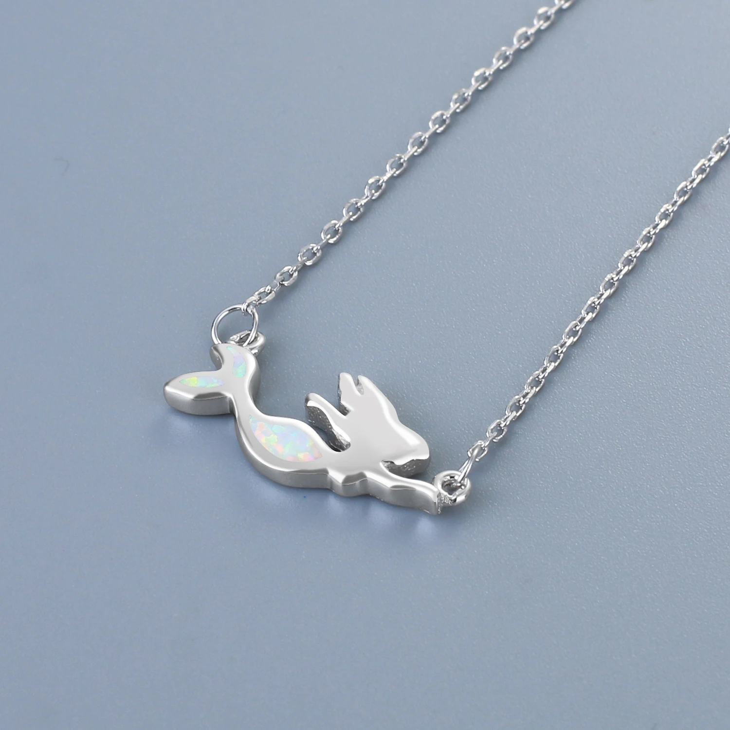 

KELITCH Mermaid Necklaces Chains Choker Pendant Crystal Friends Regalos para mujer jewelry for tee girls gift