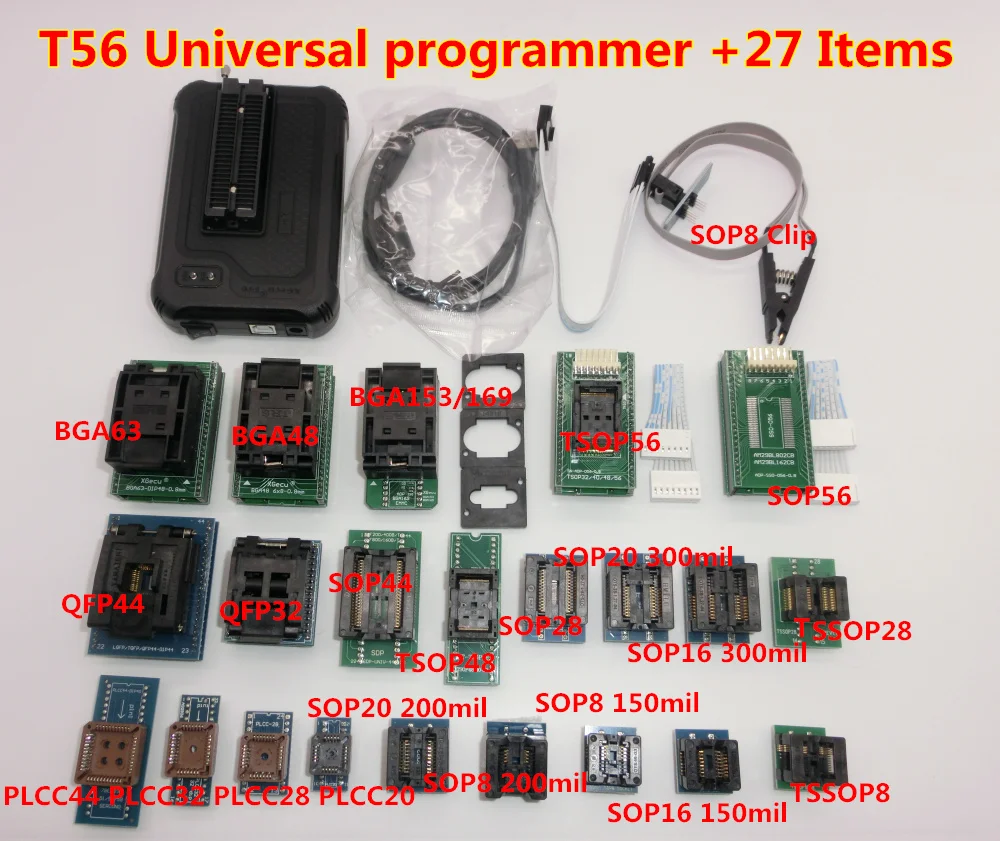 Универсальный программатор XGecu T56 мощный с поддержкой или вспышкой/NAND Flash /