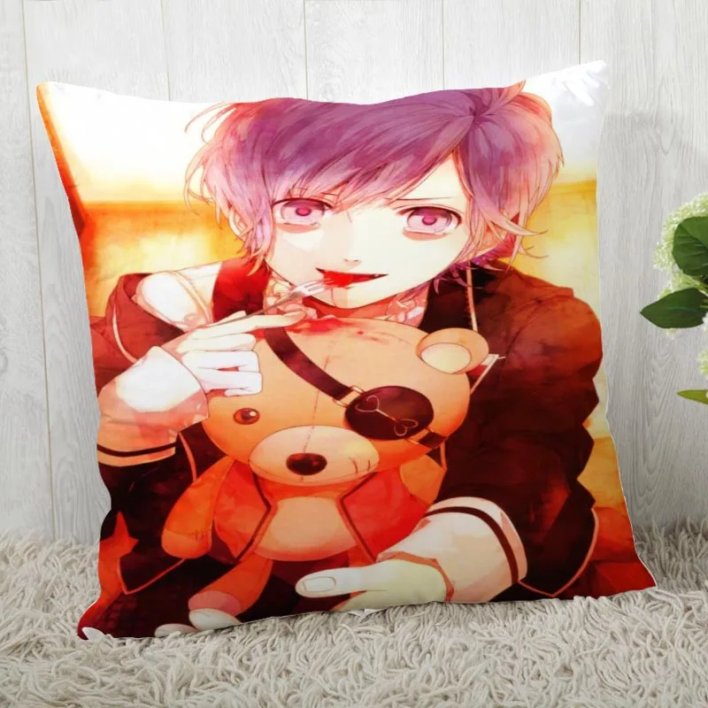 45*45 наволочка Diabolik Lovers печать для Свадебная Подушка Обложка счастливые праздничные наволочки для подушки - Цвет: Pillowcase 10