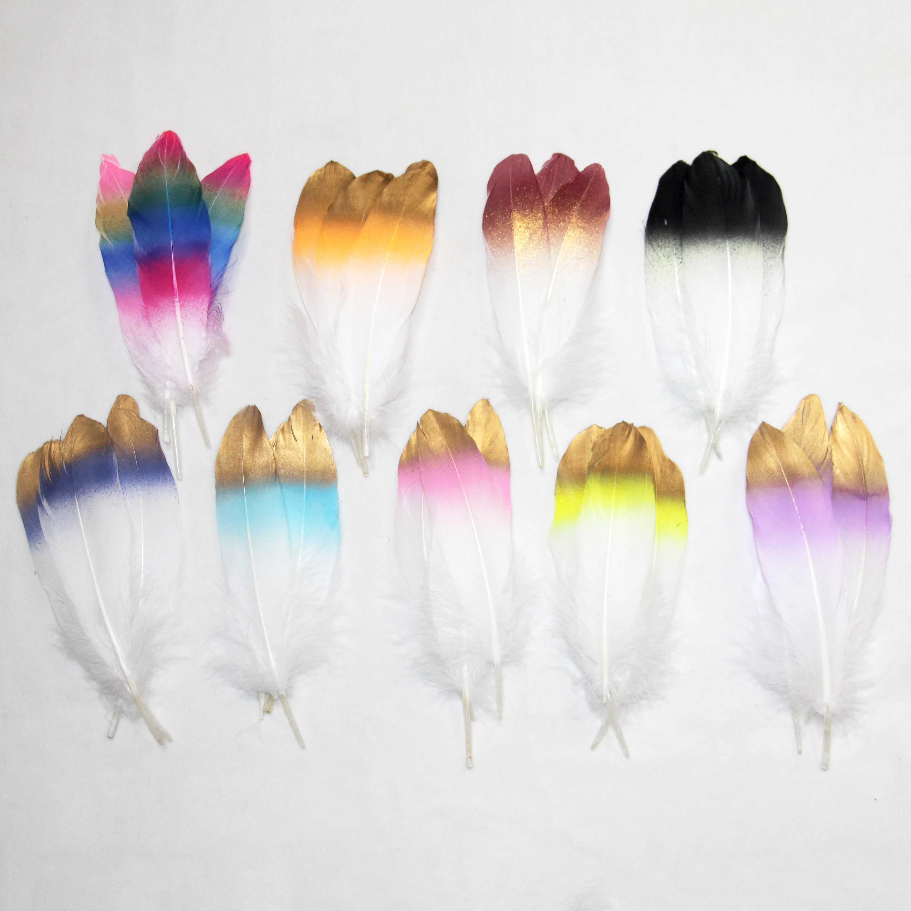 Гусиное перо 15 20 см шт./пакет разноцветное Натуральное 6 8 дюймов Ловец снов DIY