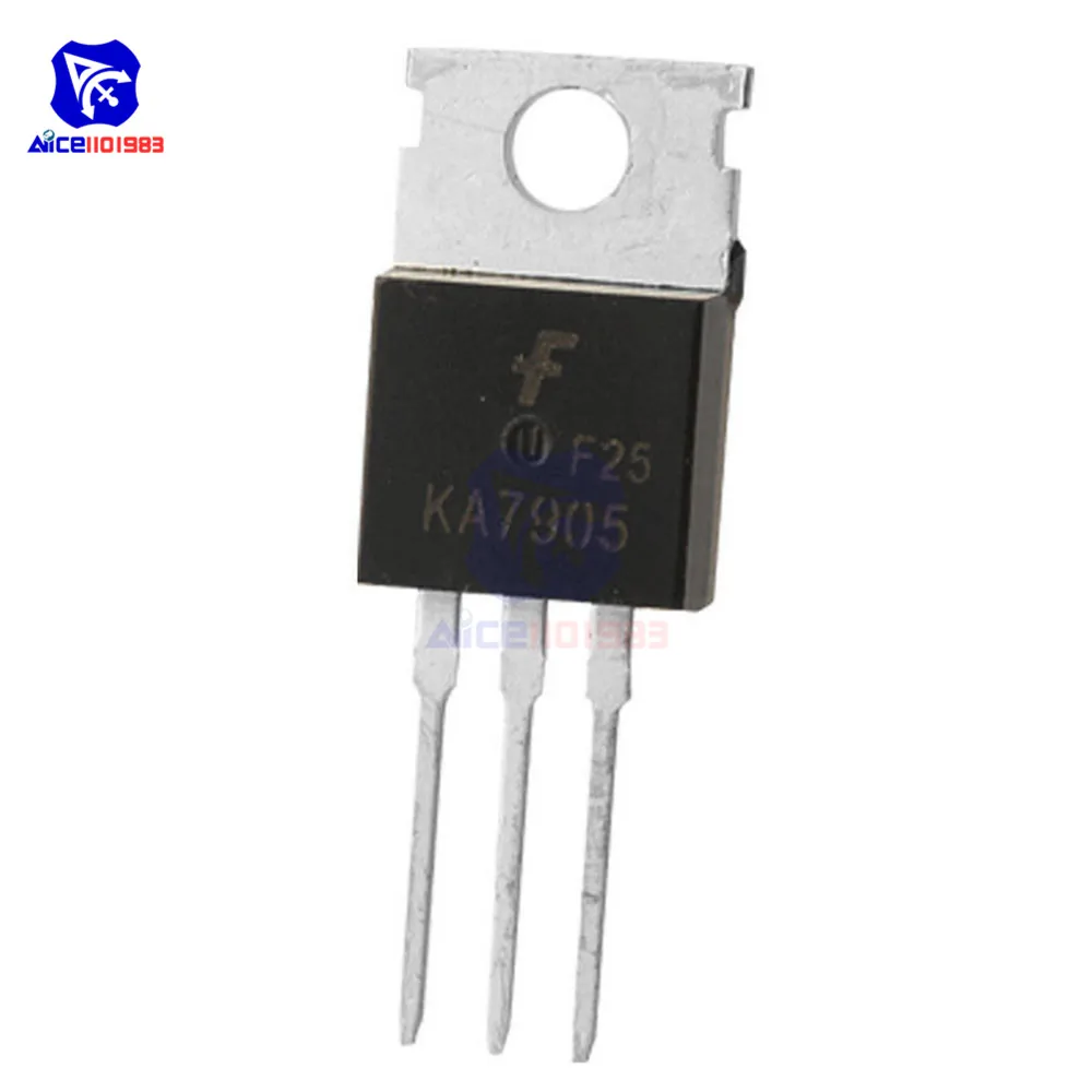 

diymore 5PCS/Lot IC Chips L7905CV L7905 7905 3 Pin Voltage Transistor Regulator IC TO-220 5V