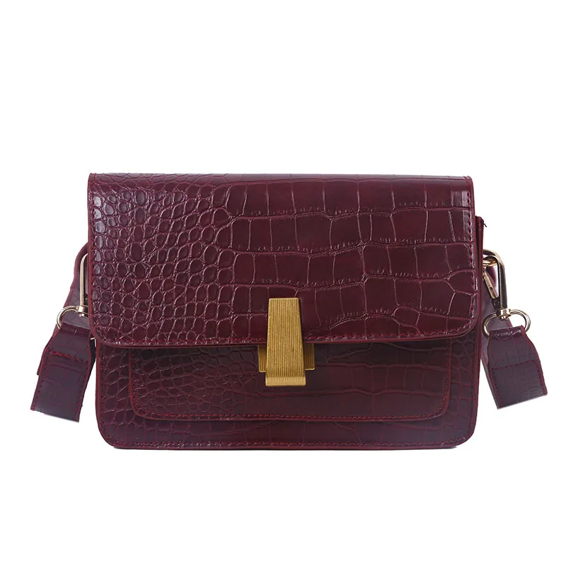 Крокодиловая сумка через плечо для женщин новинка 2020 женская маленькая