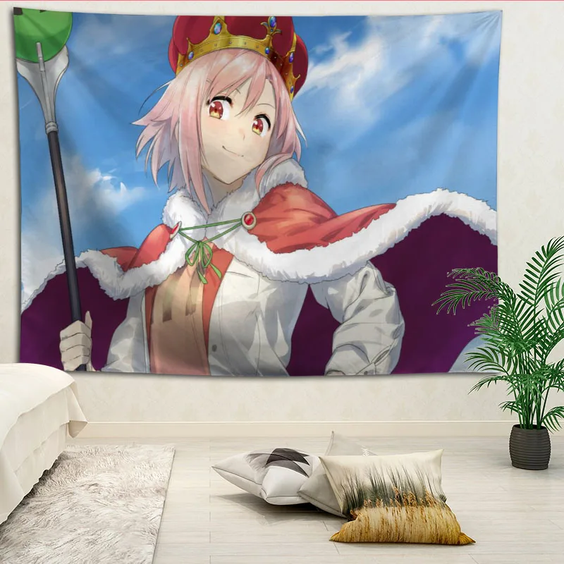 

Sakura Quest Wall Hanging Tapestry Home Party Decorative Tapestries Photo Background Cloth Table Cloth Wall Tapestry