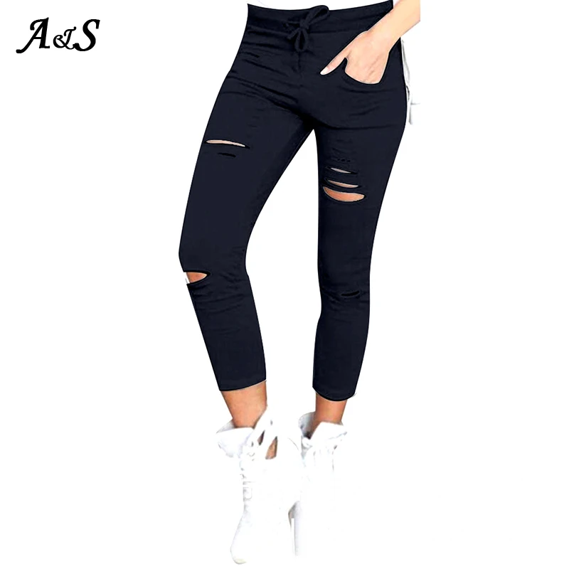 

Anbenser Black Pencil High Waist Pants Women Street Style Hollow Out Bodycon Women Long Trousers Casual Streetwear Vintage Pants