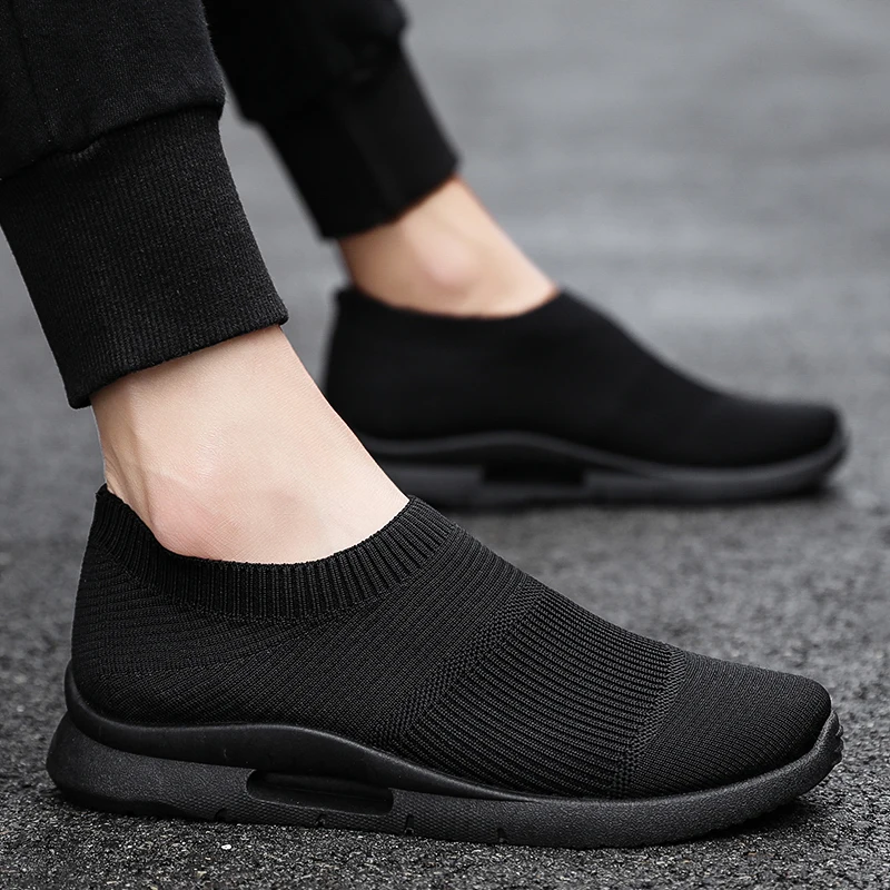 

spring casual summer white sale knitting hot sport shockproof man Light for Shoes shoe Breathable solid 2020 Men male de Casual