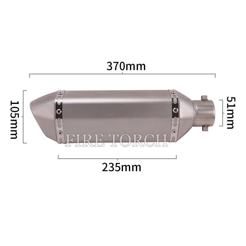 

Slip On For YAMAHA MT-07 FZ-07MT07 FZ07 Full Motorcycle Exhaust Modified Escape Muffler DB Killer Front Middle Connect Link Pipe