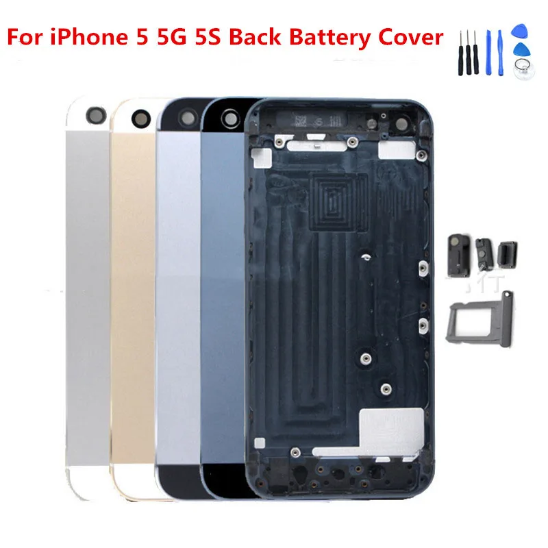 100% новая батарея задняя крышка Корпус для iPhone 5G корпус рамка Apple Hou | Мобильные