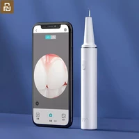 sunuo visual electric ultrasonic dental whitener scaler teeth calculus tartar remover smart app 500w hd endoscope cleaner tooth