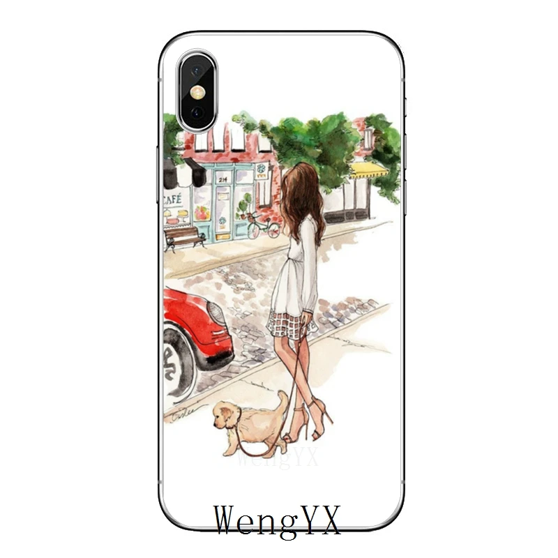 Прозрачный чехол для телефона Модный женский кофейный Xiaomi Redmi Note 7 6 6A 5A 4 4A 3 pro S2 5 plus