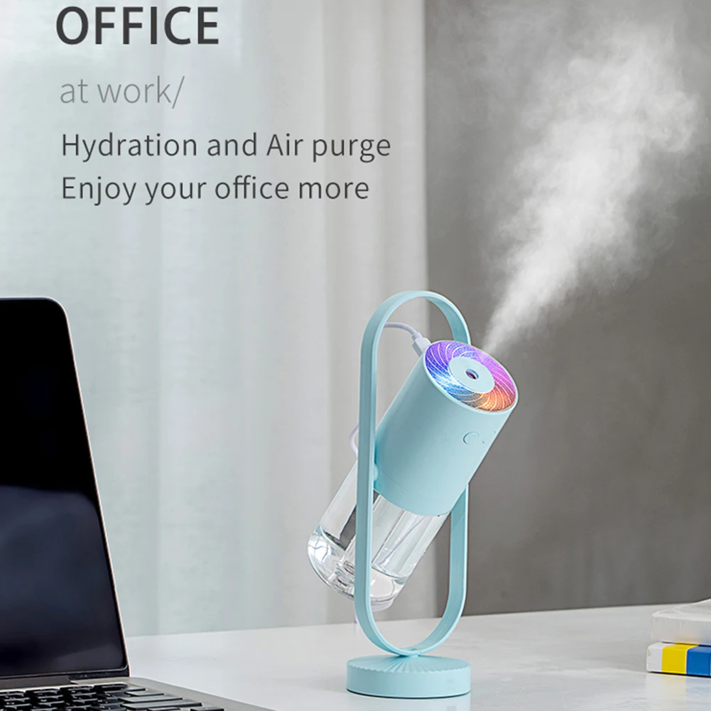 200 мл увлажнитель воздуха USB светодиодный Поворотный Светильник ультразвуковой с