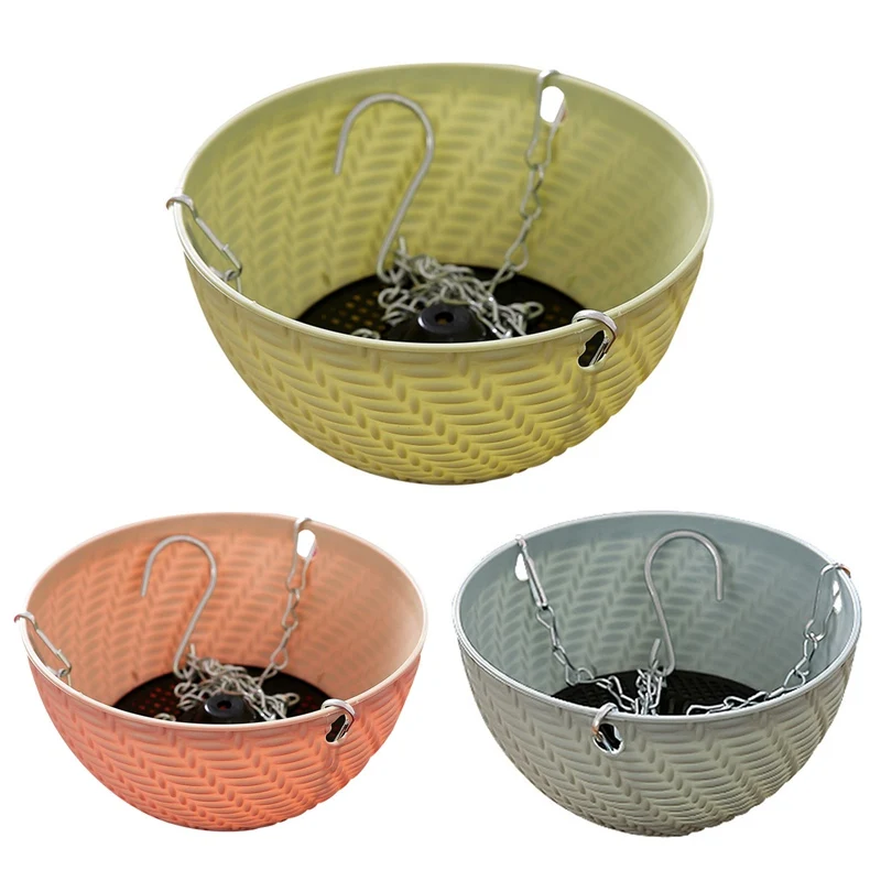 

Креативные пластиковые подвесные суккуленты, подвесная индивидуальная подвесная корзина большого диаметра