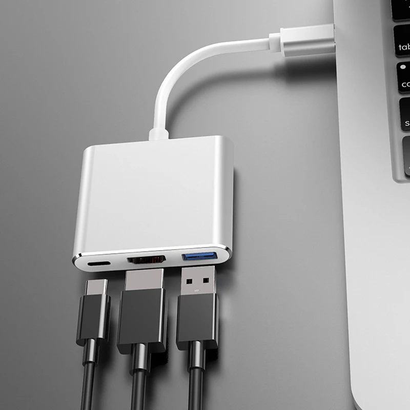 3 в 1 тип c концентратор usb кабель