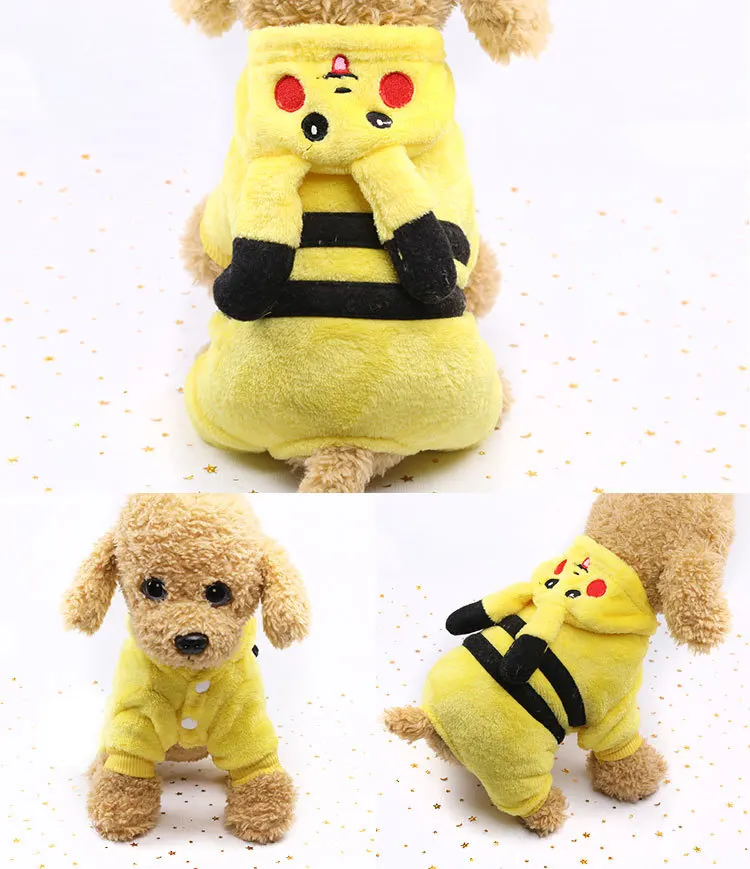 Christmas Dog clothes Halloween Costume Cat Dinosaur clothes Winter warm for Pug Chihuahua Yorkshire Pet Cat Clothing Jacket