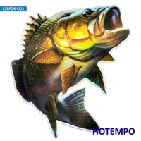 7 87inch 20cm laser big size fish perch largemouth bass laptop motorcycle car stickers for fisherman fishing waterproof sticker