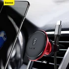 Магнитный автомобильный держатель для телефона Baseus для iPhone, для Huawei, кабельный зажим, органайзер, вращение на 360 градусов, крепление на вентиляционное отверстие, мобильный телефон, держатель Stan