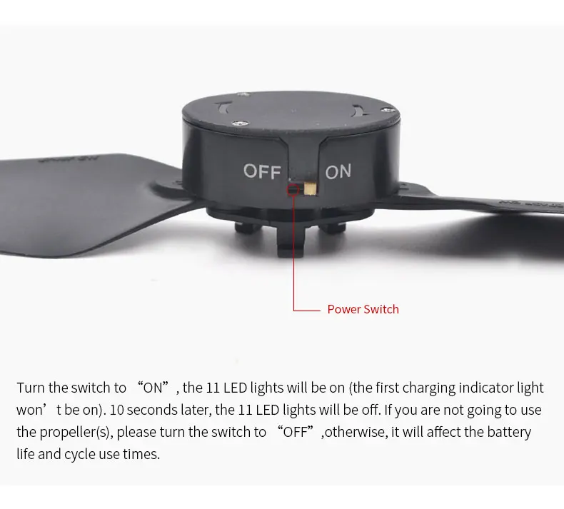 Для DJI Mavic 2 Pro LED Propeller Flash Word Blade Programmable Pattern Paddle Quick Releas Prop для Pro/Zoom|Пропеллеры| |