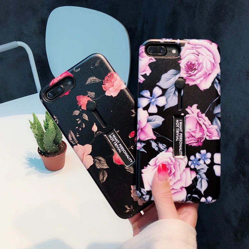 Розовый цветочный Чехол для мобильного телефона Apple iPhone 6 6s 6plus 7 7plus 8 8plus X XS Max XR