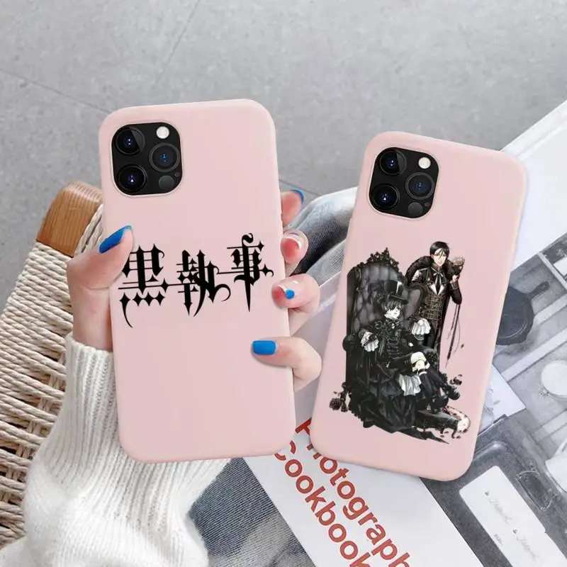 Chehol Dlya Telefona Chernyj Batler Myagkij Odnotonnyj Dlya Iphone 11 12 13 Mini Pro Xs Max 8 7 6 6s Plus X Xr Mobilnye Telefony I Aksessuary Aliekspress