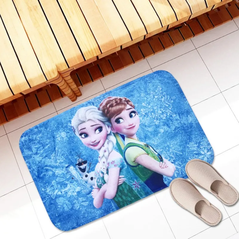 Фланелевый коврик для ванной Frozen Elsa Anna впитывающий мягкий комнаты ковер душевой