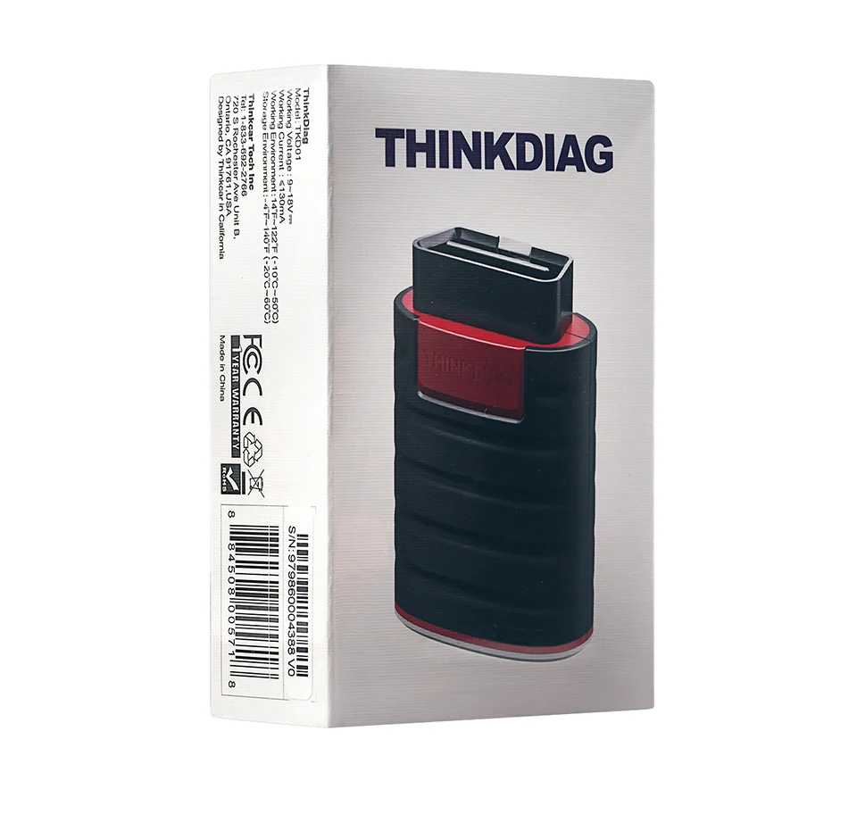 Thinkcar Thinkdiag OBD2 считыватель кодов Сканер OBD штекер гнездо Удлинительный кабель для