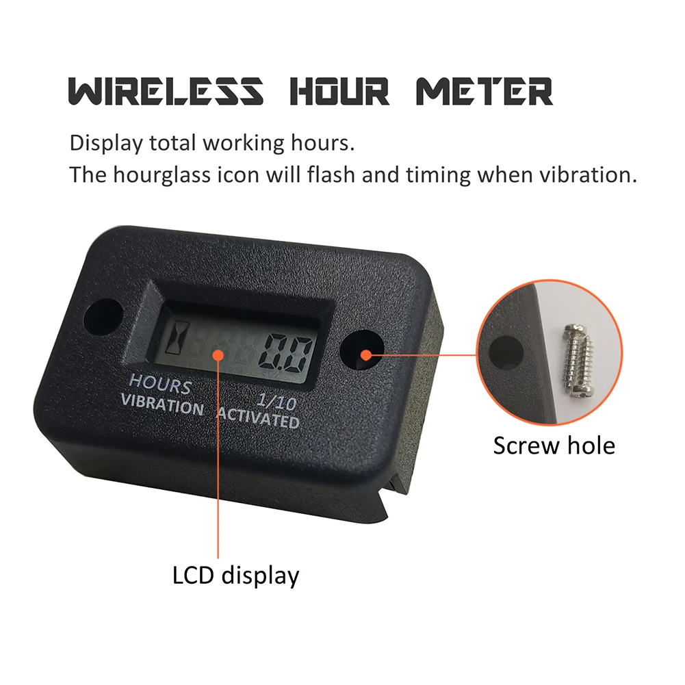 

Tach Maintenance Hour Meter Tachometer for 2 or 4 Stroke Gas Engine Motorcycle Small Engines Boat Car Accessories Dropshipping