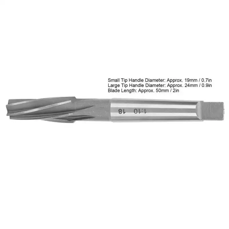 

Machine Reamer Replacement Taper Shank High Speed Steel Spiral Cutting Tools 1:10 Cutting Tools