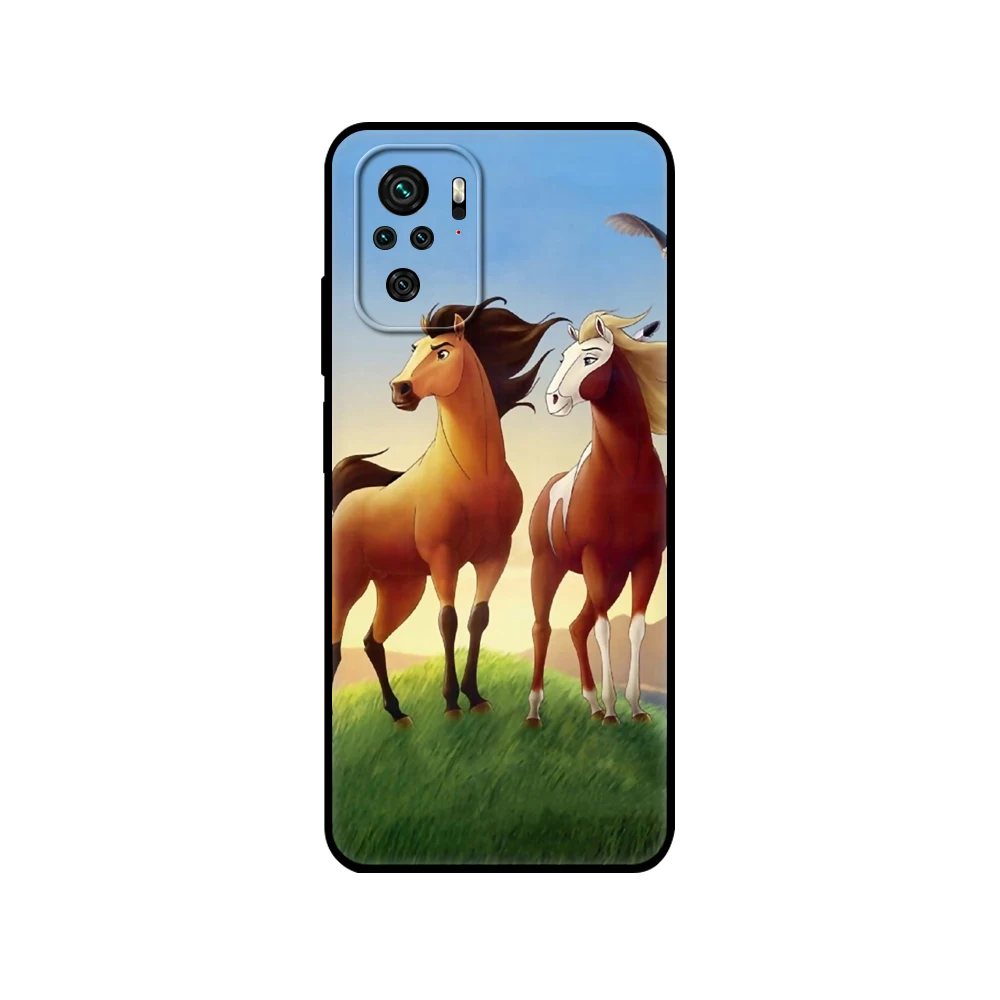 Черный чехол из ТПУ для Xiaomi Redmi 9T Note 10 5G 4G Pro 10S с рисунком спиртового мебели лошади |