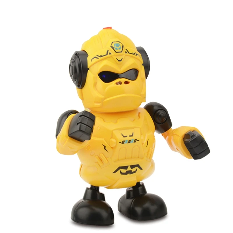 

J60B Transformer King Gong Robot Music Dance Robot Action Figure Toy Creative Rotate