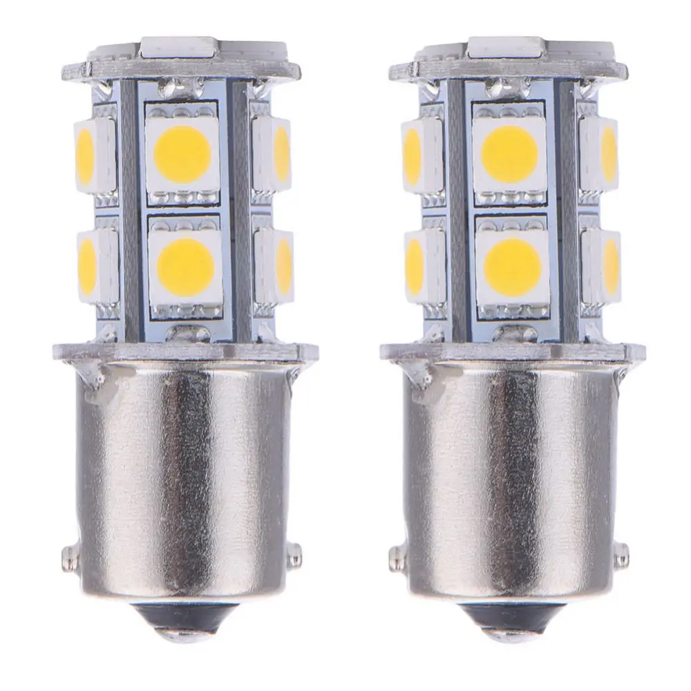 Теплый Белый 1156 BA15S P21W R5W R10W 13 SMD RV светодиодный внутренний светильник сигнальные