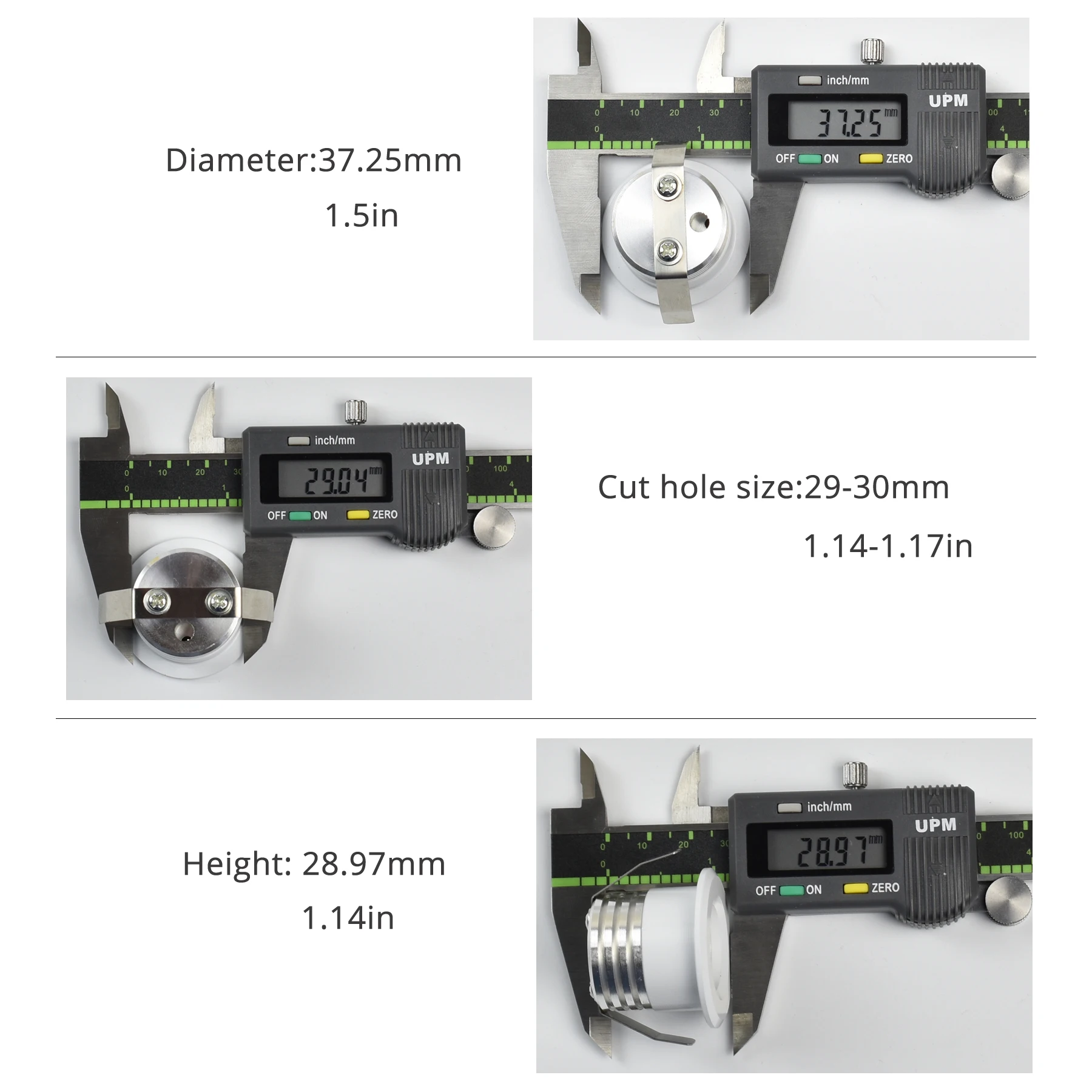 10 pack mini spot led cob 3w dimmable reccesed star ceiling lamp cabinet light indoor lighting ac110v 220v free global shipping