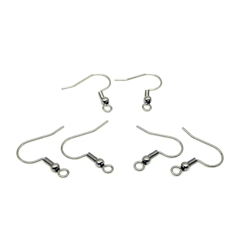

200Pcs/Set Stainless Steel Ear Clasps Accessories Accessories Golden Spring Ears of Allergy Free Accessories C