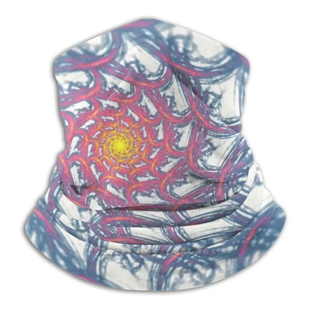 

©Da Fs Spiral Deep V3. Шарф-бандана, повязка на голову, уличная теплая маска для лица для скалолазания Ohdz, абстрактная, крутая, черная, абстрактная