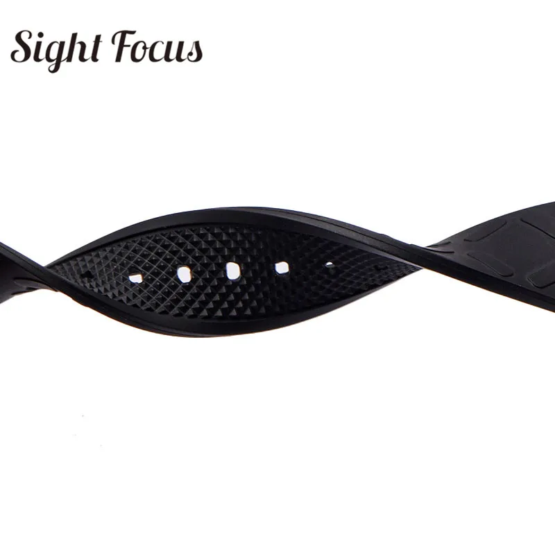 Гибкий силиконовый резиновый ремешок 22 мм с изогнутым концом сменный для IWC