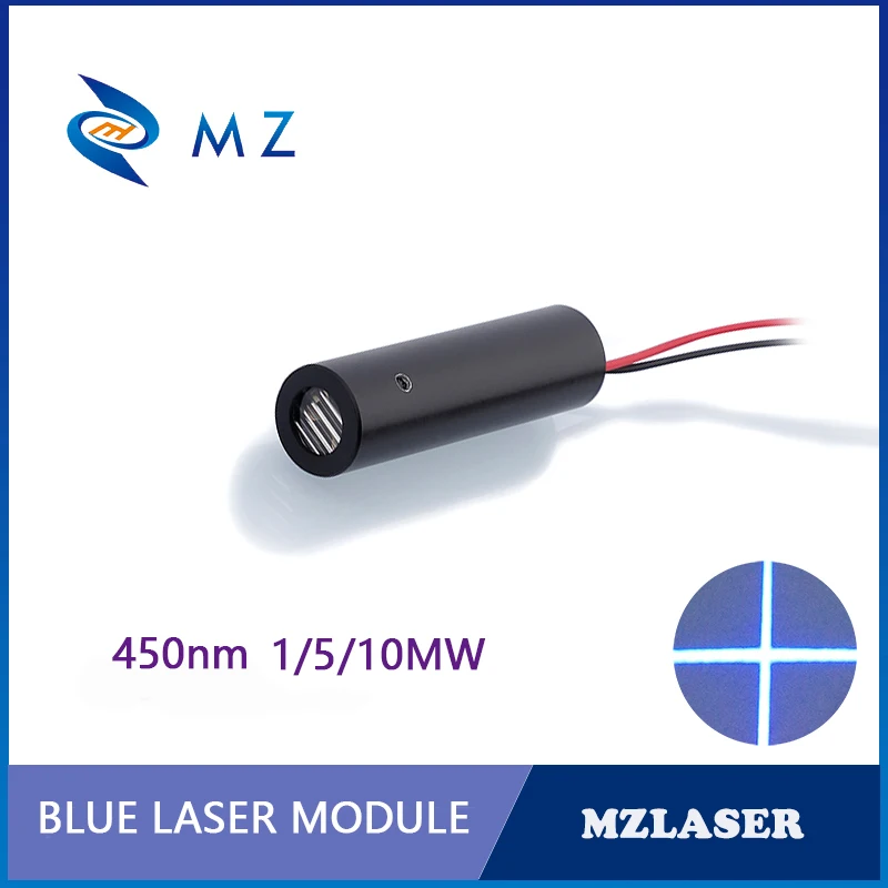 

Синий крестообразный лазерный модуль 5 в 12 мм 450 нм 1 мВт 5 мВт 10 мВт промышленные приводы APC