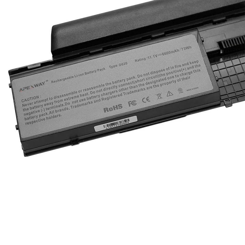 Аккумуляторная батарея Apexway для ноутбука Dell Precision M2300 6600 мАч 11 1 В работы D620 ATG D630 D631